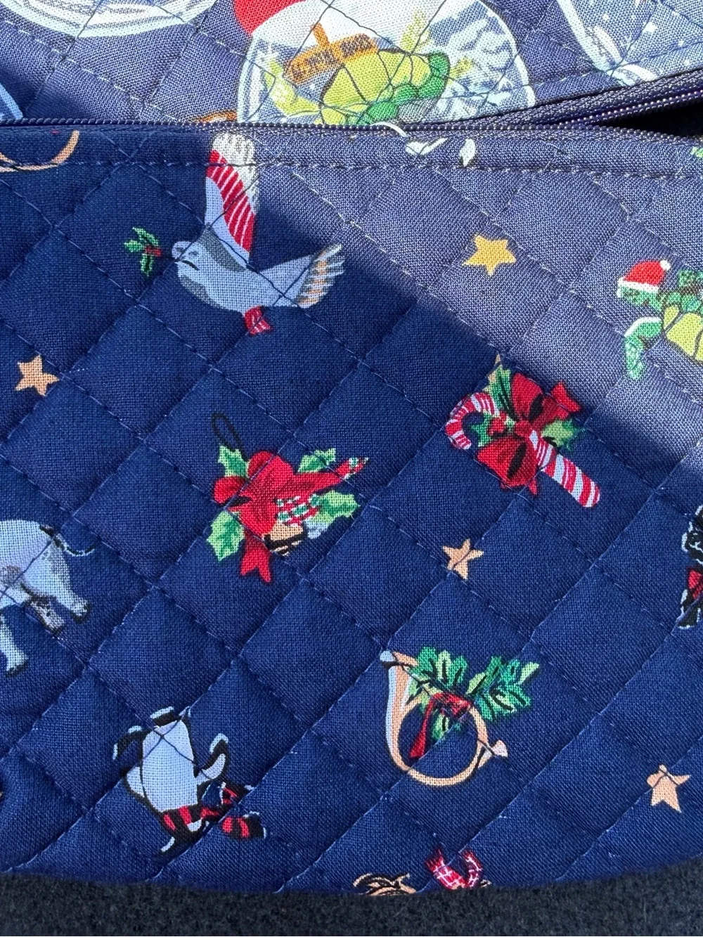 Vera Bradley quilted cosmetic